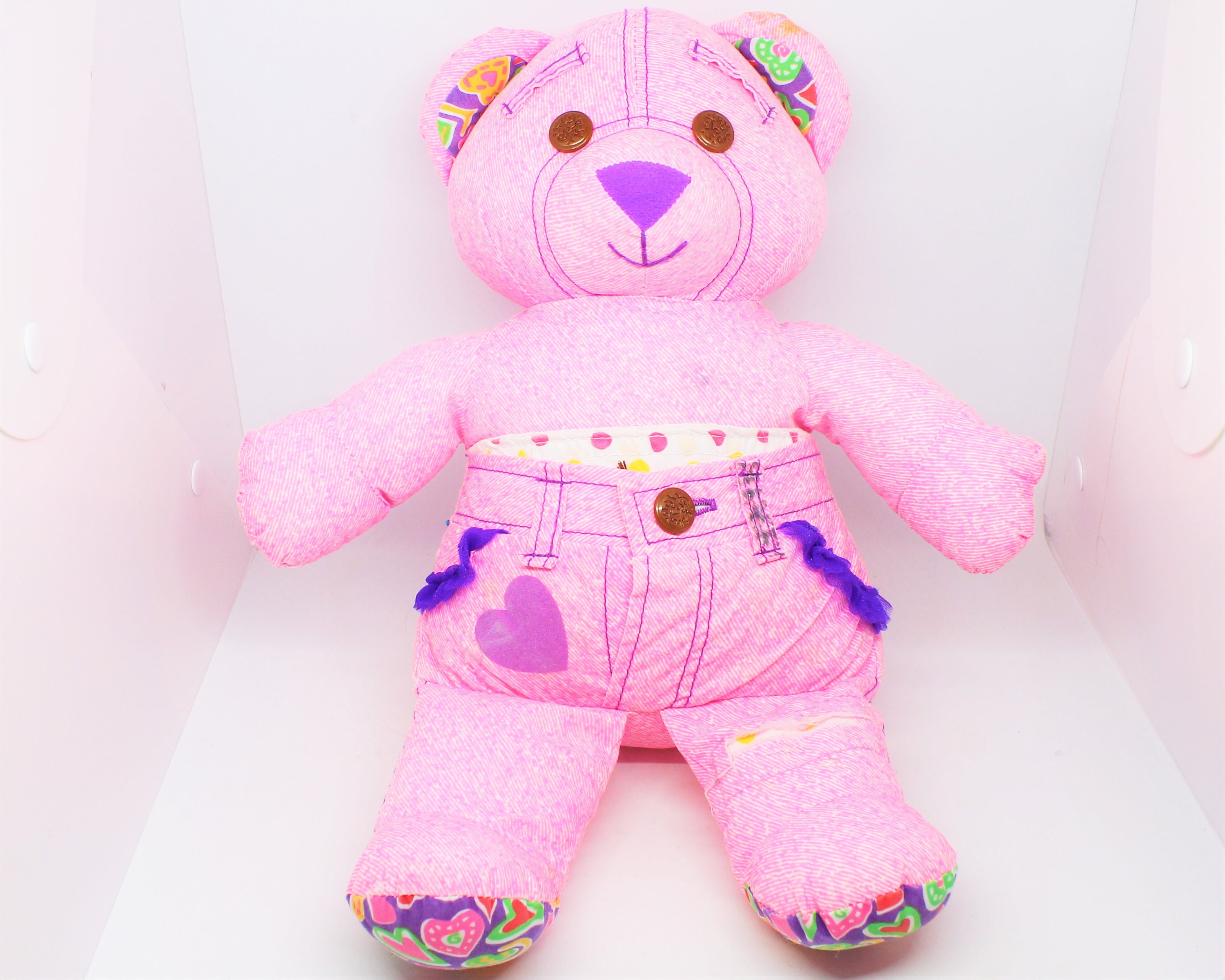 Vintage 1995 Tyco Doodle Bear Plush 5” Stuffed Toy Bear Blue –  CPJCollectibles