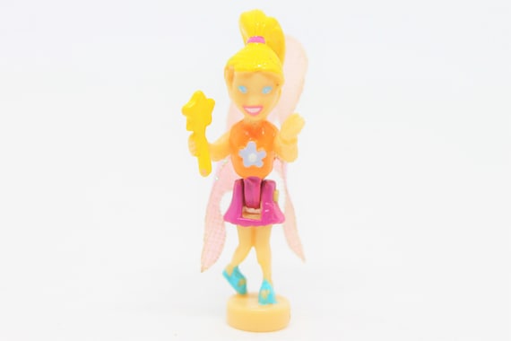 Vintage Polly Pocket Replacement Doll Flower Fairies Flying School Bluebird Mattel Origin Products Girl Toys Tiny Mini 117 2000s 2001