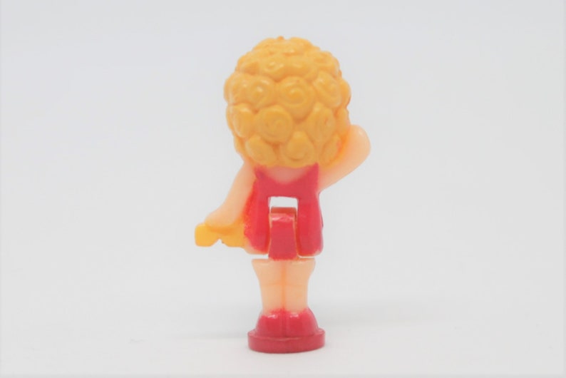 Vintage Bluebird Mattel Polly Pocket Playtime Mansion Replacement Doll Figure Red Outfit Dress Dreamworld Dream World 1990s 1991 Set #1