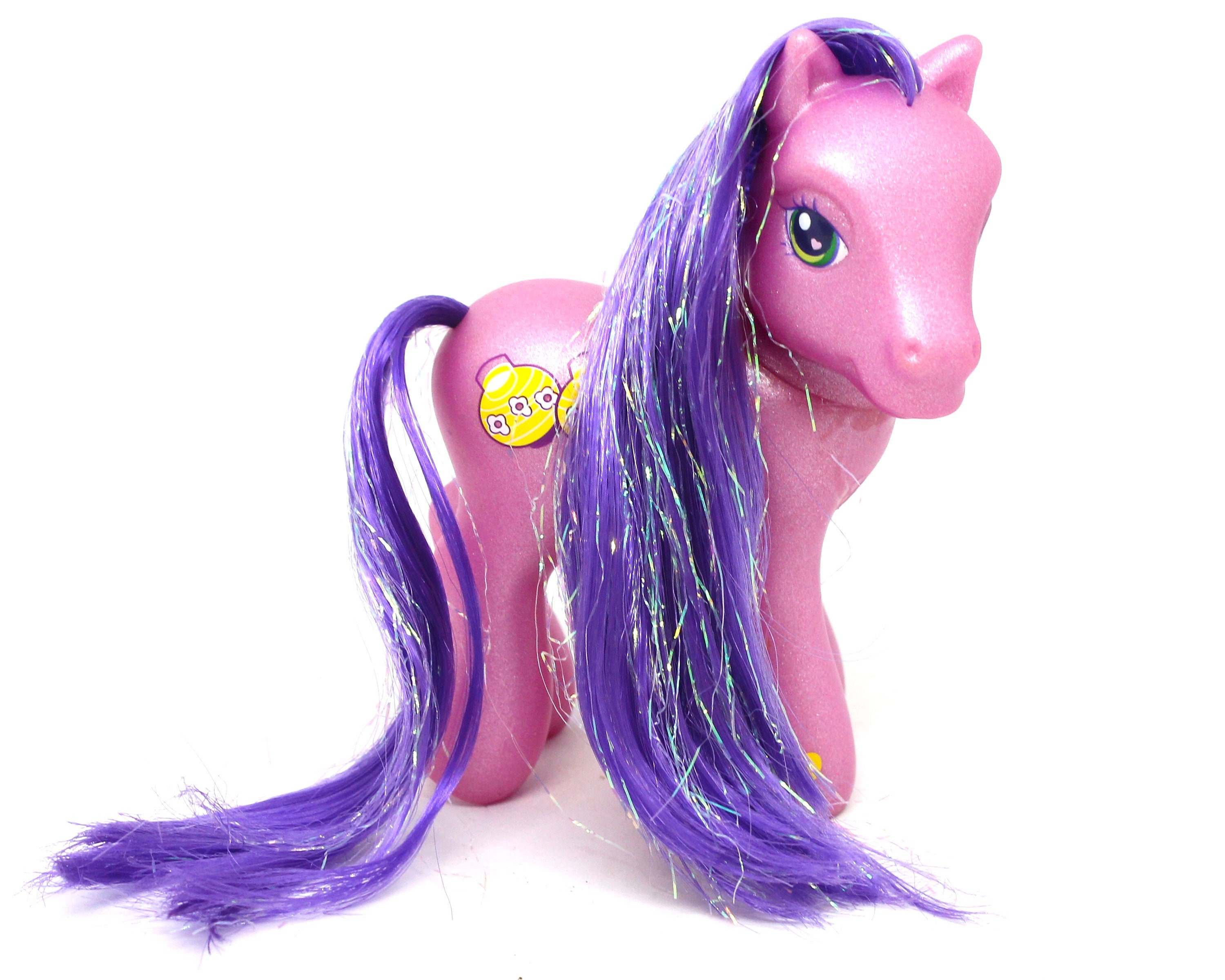 Lot of 7 c 2000s My Little Pony Characters with Hair Toys