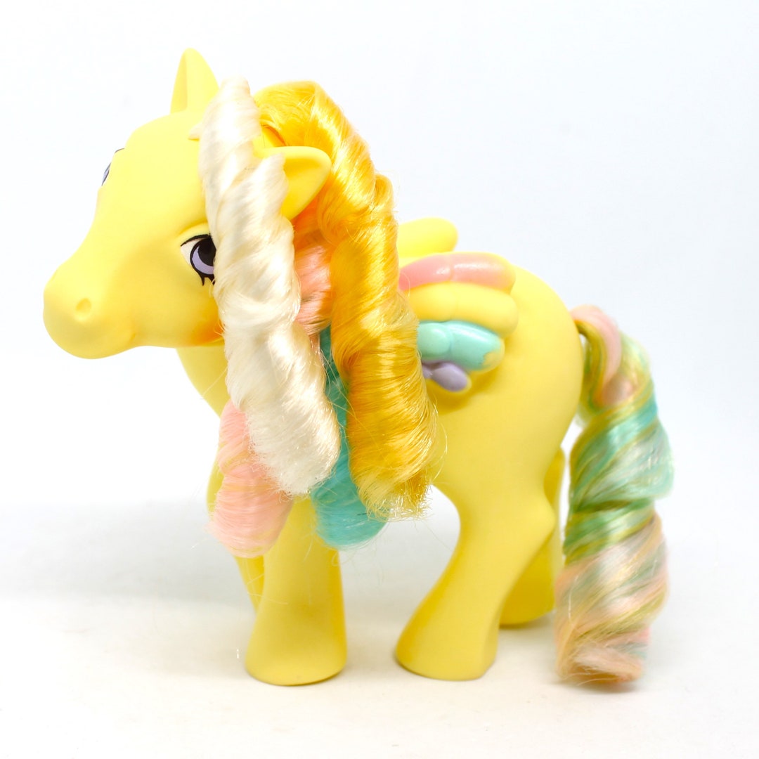 Vintage Ringlet Hasbro G1 My Little Pony MLP Rainbow Curl Ponies Yellow ...