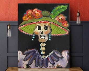 Day of the dead art | Etsy
