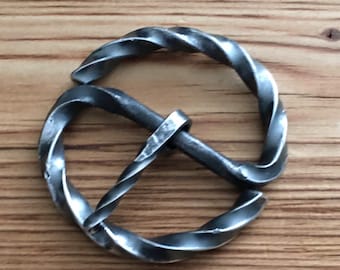 Hand forged steel buckle/ Viking buckle/ belt buckle/ handmade steel buckle