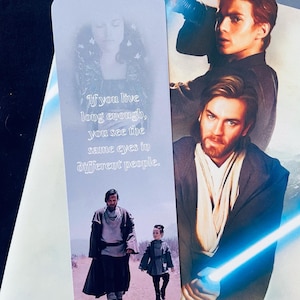 Same Eyes 2-Sided Collage Bookmark: High Gloss Thick Paper Laminated