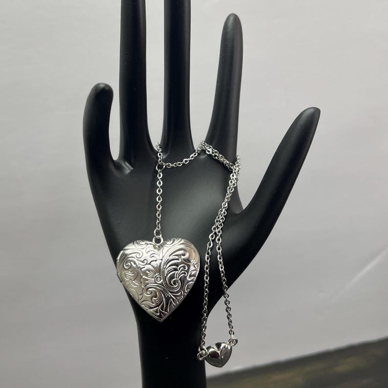 Not for the Living Keepsake Photo Heart Dangle Locket: Silver - Etsy