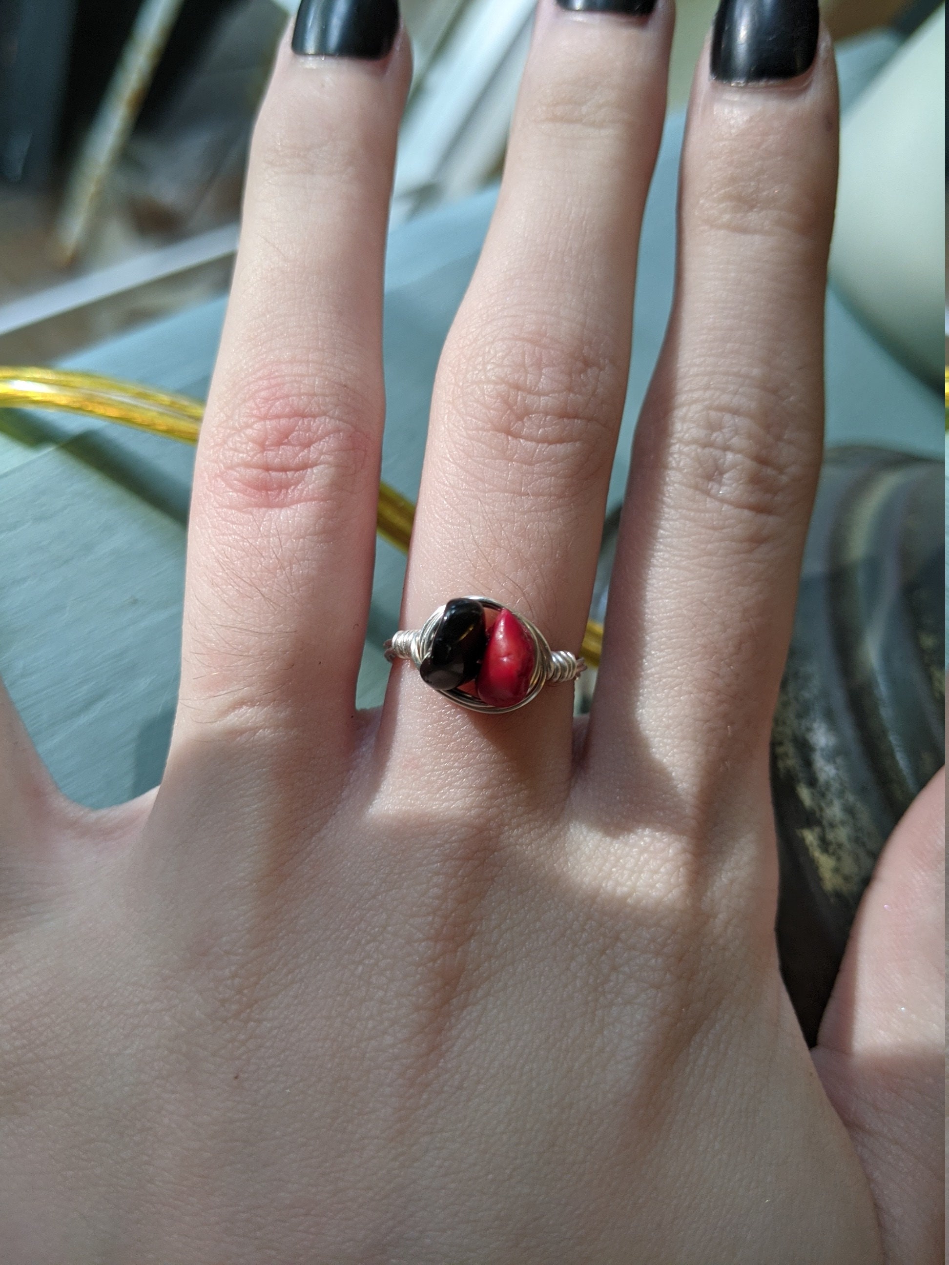 vintage engraved ring aot