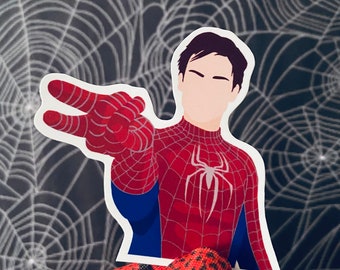 Webslinger Glossy Vinyl Sticker Laminated