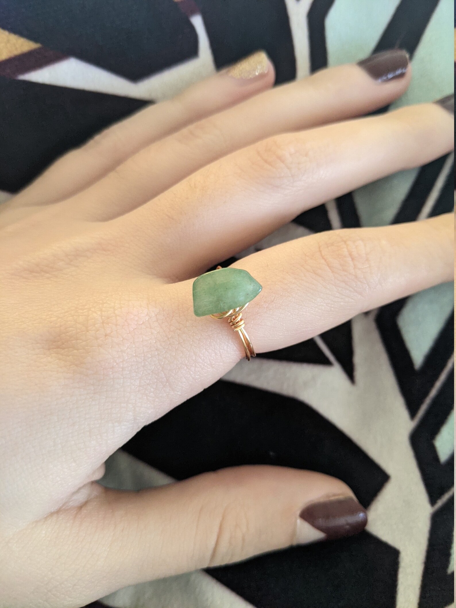 vintage engraved ring aot