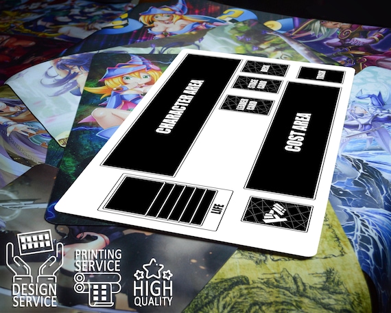 Minimalist One Piece Card Game Playmat With Simple Basic Field Zones for  Clean 2-player Gameplay, TCG White Mat With Plain Playzone Layout - Etsy