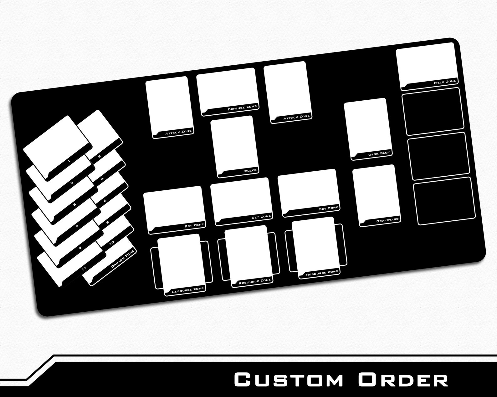 Gate Ruler TCG Playmat With Custom Field Zones for All - Etsy