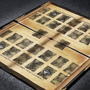 Tapis de jeu YGO pour jeu de cartes avec livre de sorts Zones de champ de bataille pour 2 joueurs, tapis de jeu de rôle duel minimaliste pour lanceurs de sorts sur le thème du livre magique