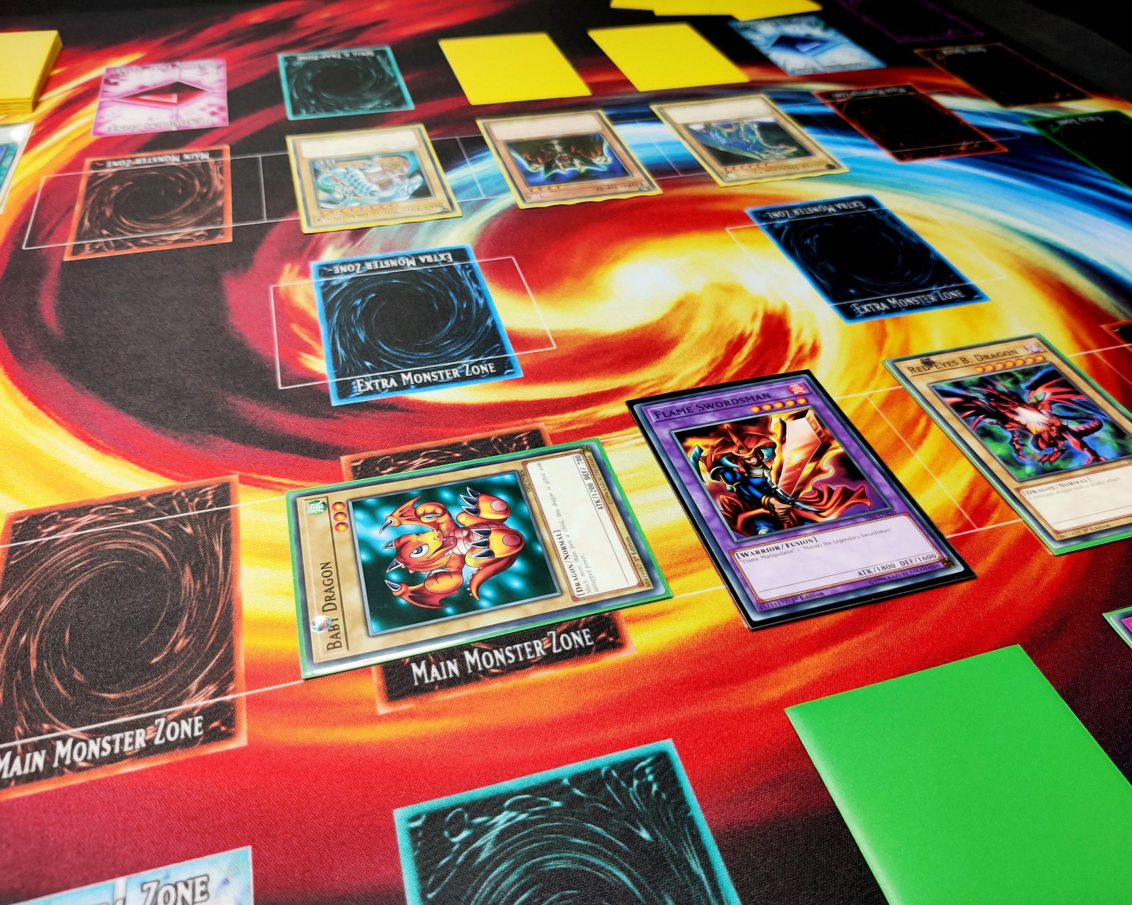 2Player YuGiOh Playmat with Custom Master Duel Field Card Etsy