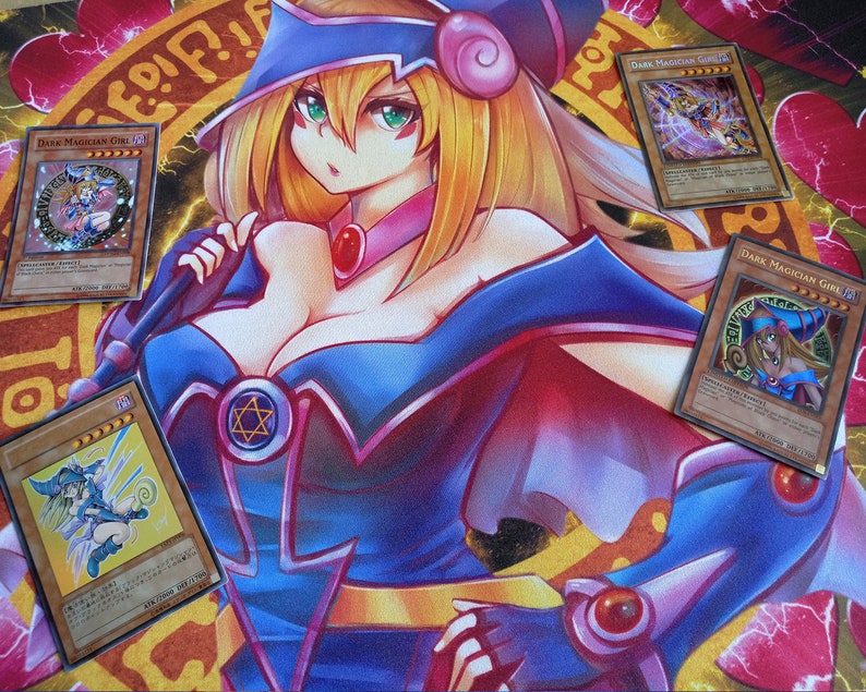 Custom YuGiOh Card Game Playmat with Sexy Dark Magician Girl | Etsy