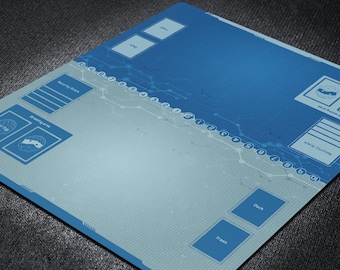 2Player Digimon TCG Playmat with Clean Layout, Minimalist Card Game Mat with Memory Gauge & Organized Custom Field Zones