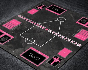 Tapis De Jeu TCG 61x35 Cm - Pour Yu-Gi-Oh!, Magic, Pokémon, Imperméable, Double Tissage, Avec/sans Zones