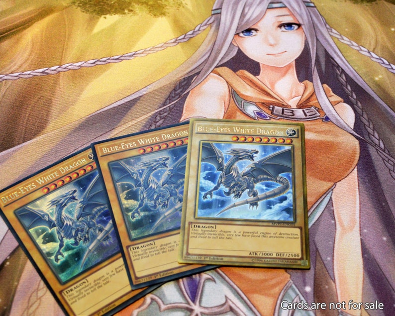 Maiden with Eyes of Blue Custom YuGiOh Duel Playmat for White Etsy