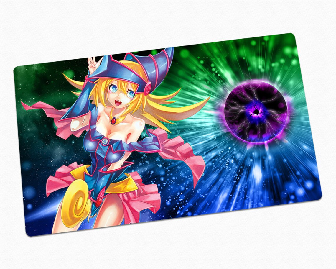 Personalized Dark Magician Girl YuGiOh Playmat Card Game Play Etsy