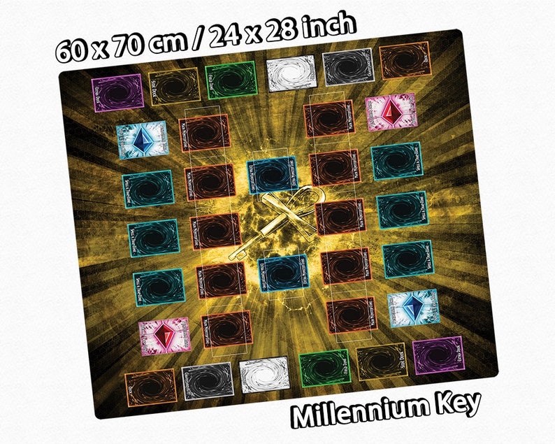2Player YuGiOh Playmat with Zones Seven Large Card Game Mat Etsy
