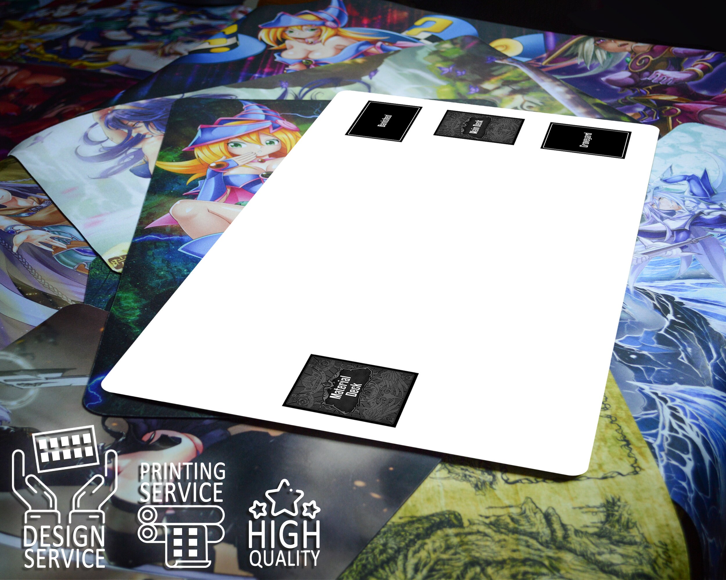 Grand Archive TCG Playmat With Field Zones, 2-player 24x28 Grand Archive TCG Playmat With Field Zones, 2-player 24x28