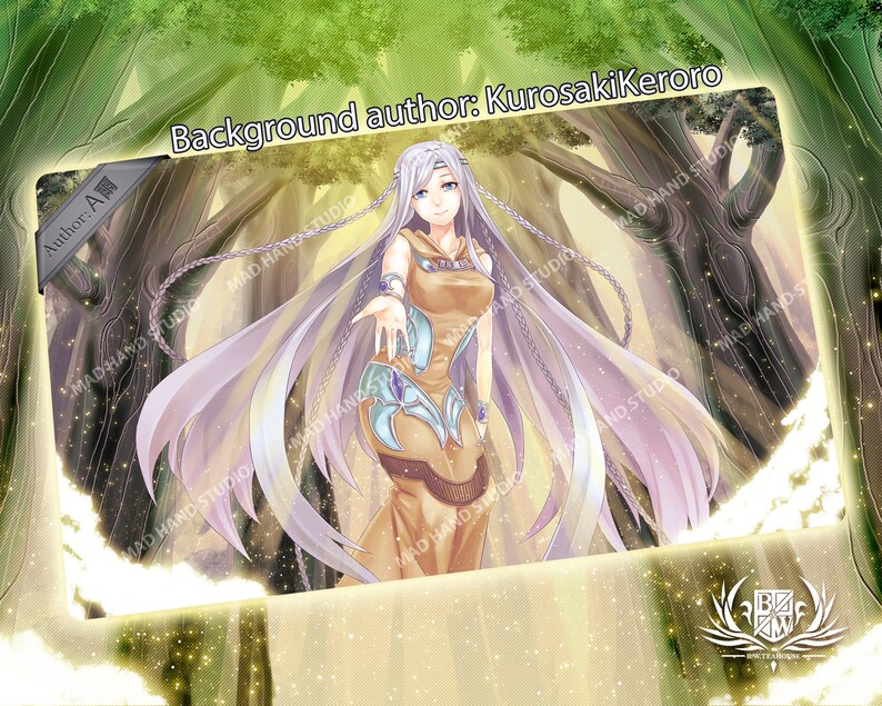 Maiden with Eyes of Blue Custom YuGiOh Duel Playmat for White Etsy