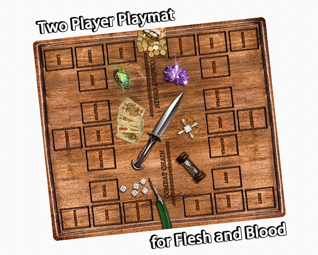 Flesh and Blood Card Game Mat 2player FAB TCG Custom Playmat Etsy