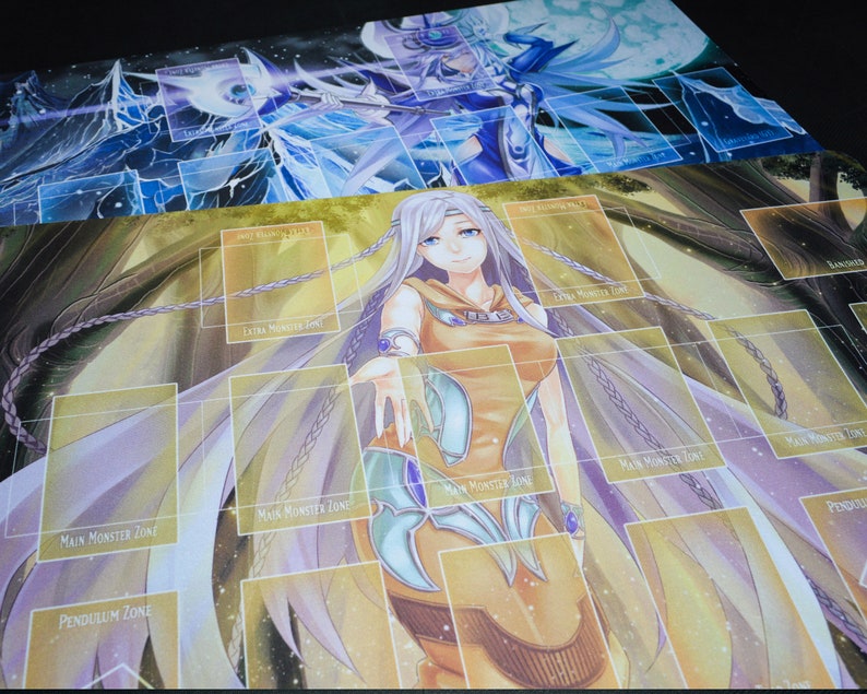 Maiden with Eyes of Blue Custom YuGiOh Duel Playmat for White Etsy