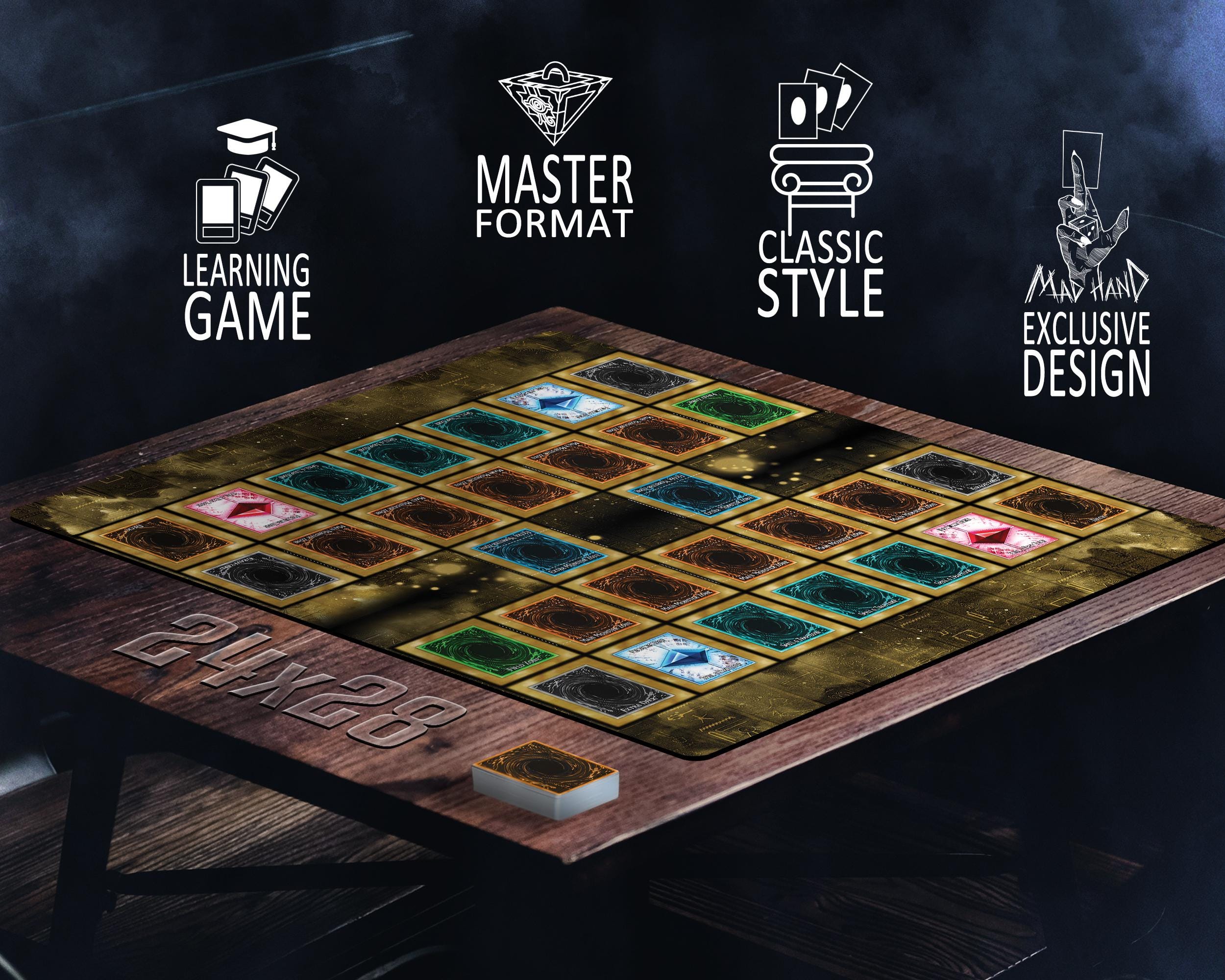 2-player YGO Playmat With Classic Master Rule Field Zones for