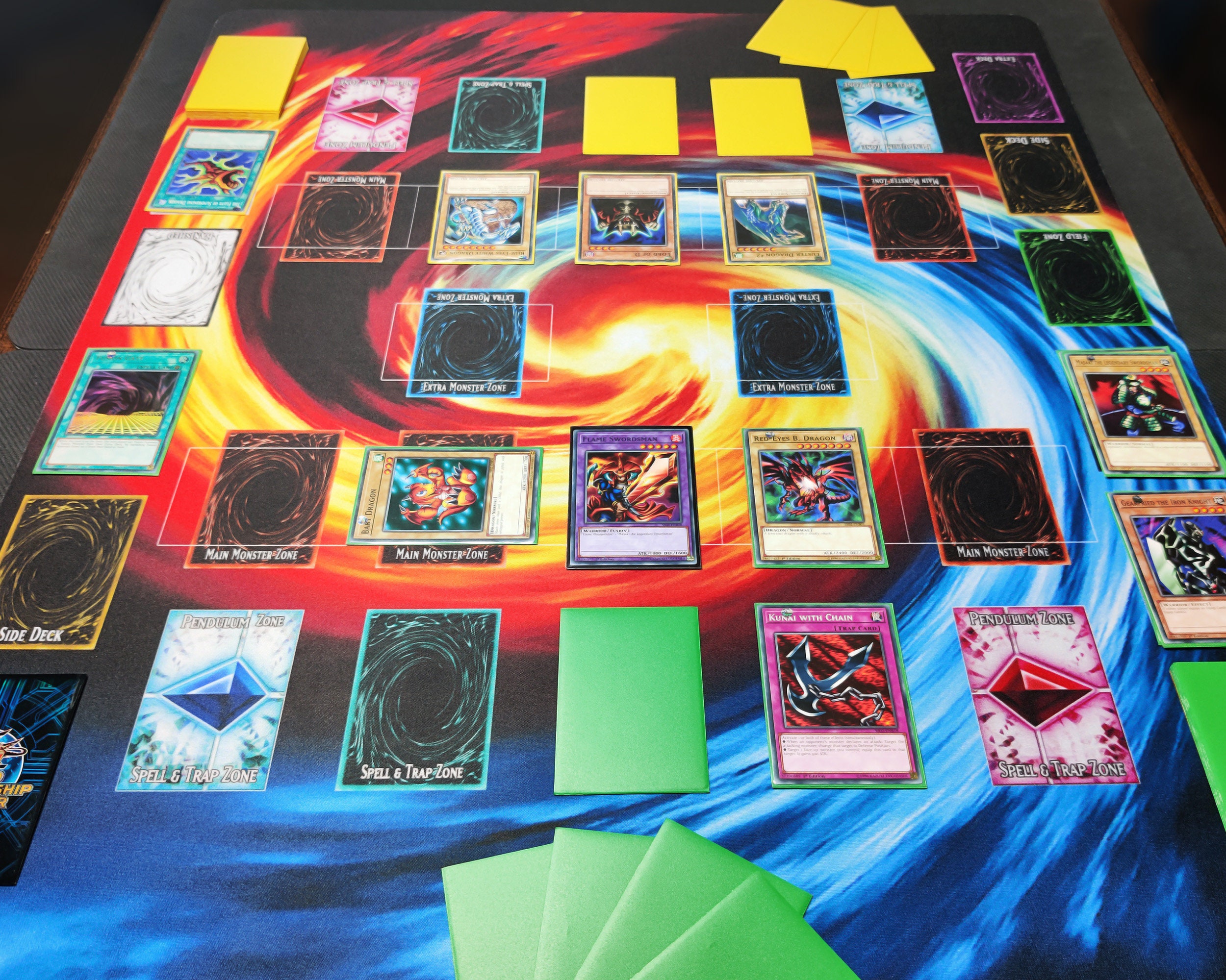 2Player YuGiOh Playmat with Custom Master Duel Field Card Etsy