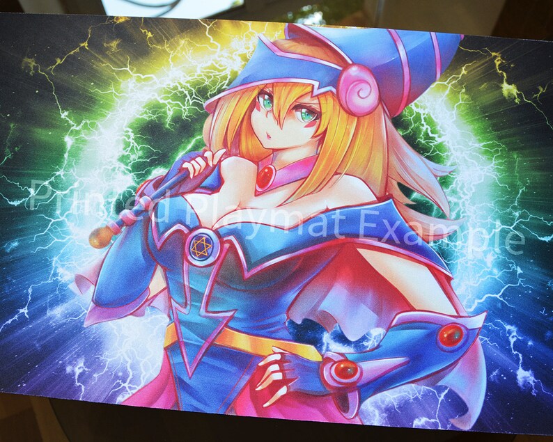 Custom YuGiOh Card Game Playmat with Sexy Dark Magician Girl Etsy