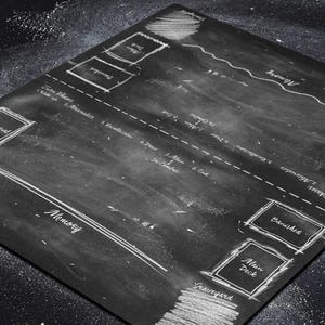 Apprenez à jouer Grand tapis de jeu Archive avec aménagement de la zone de terrain et phases de changement pour les débutants, 2 joueurs tapis pour débutants pour un jeu organisé