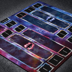 Tapete de juego de cartas Dragon Ball Super con zonas de campo personalizadas para formato Masters o Fusion World TCG, tapete de juego de batalla para 2 jugadores