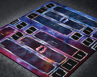 Dragon Ball Super Card Game Playmat with Custom Field Zones for Masters Format or Fusion World TCG, Battle Gaming Tabletop Mat for 2-Players