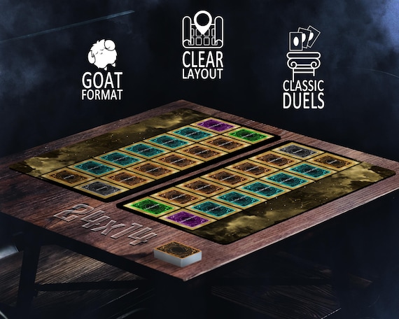 Goat Format YGO Classic Style Duel Playmat With Old School TCG Field Zones,  Single Player Traditional Card Game Mat for Original Dueling - Etsy