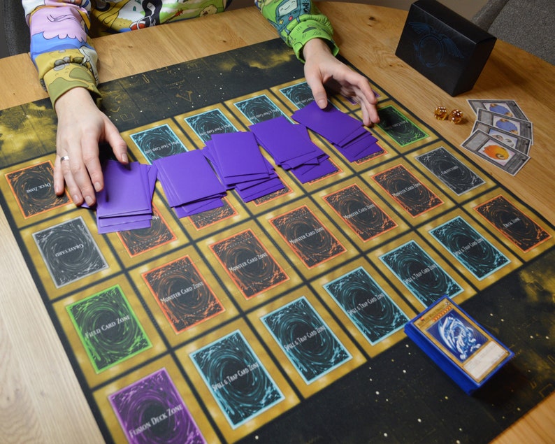 2player Classic YGO Duel Playmat With Goat Format Field Zones for