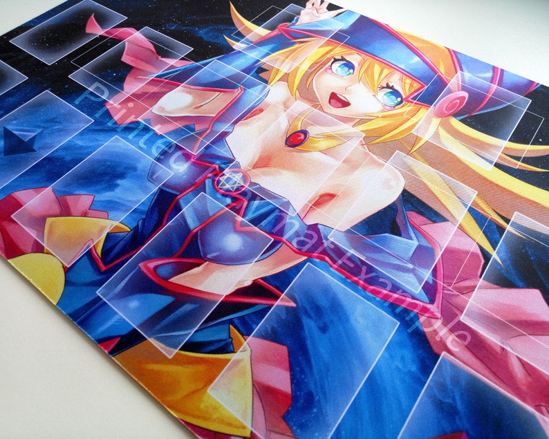 Personalized Dark Magician Girl Yugioh Playmat Card Game Play Etsy 