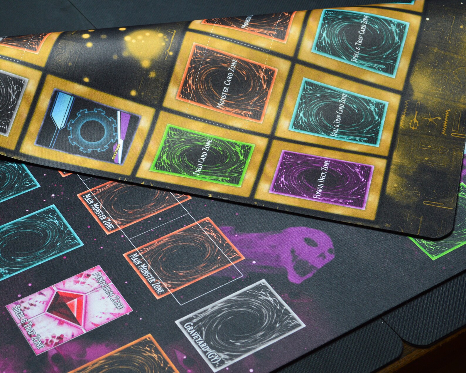 2Player Custom YuGiOh Playmat with Zones Fully Customized Etsy