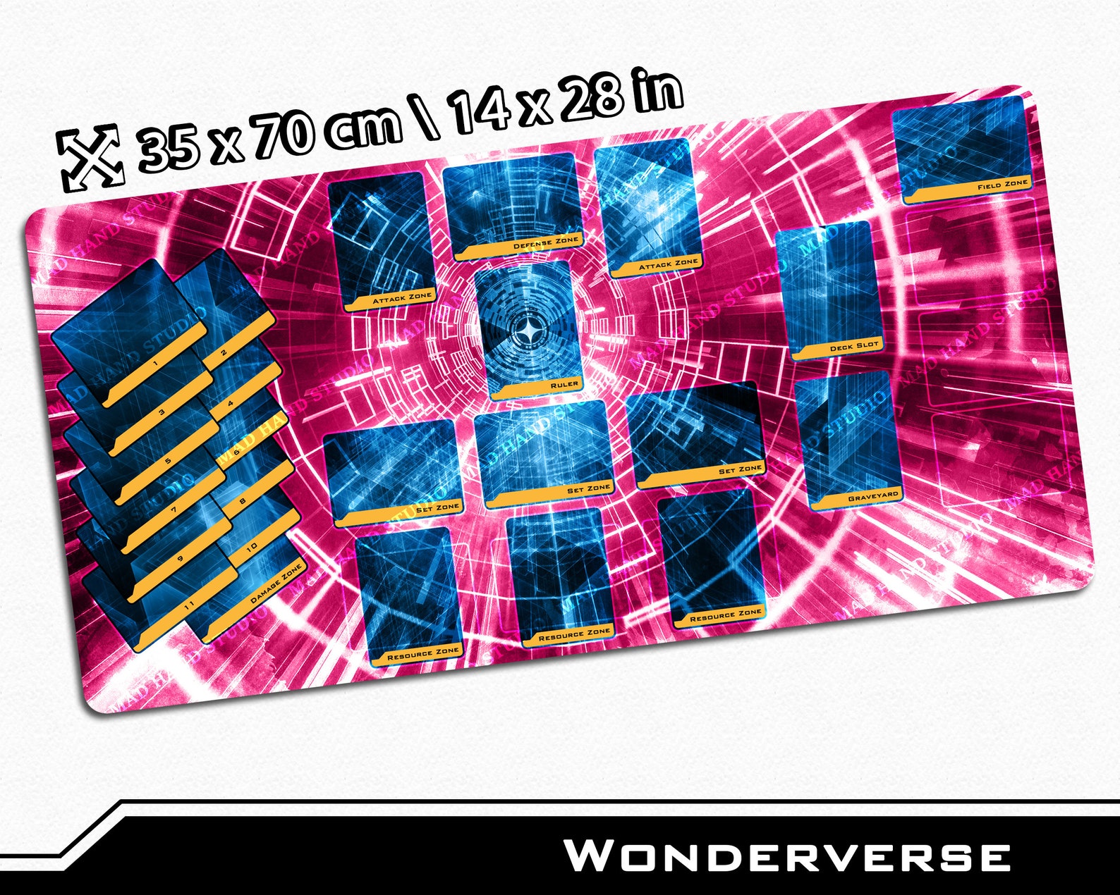 Gate Ruler TCG Playmat With Custom Field Zones for All - Etsy