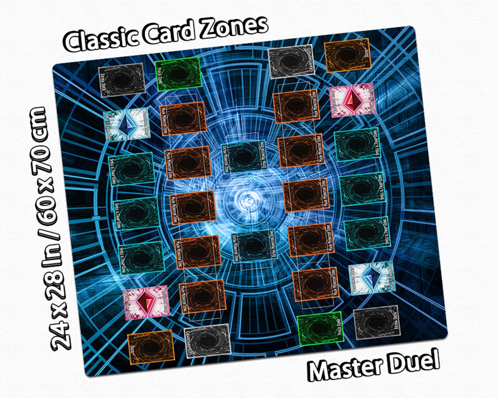 Two-Player YuGiOh Card Game Mat with Custom Speed Duel Field | Etsy
