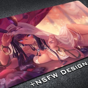 Nitocris from Fate Grand Order Spiel Playmat, ägyptischer Pharao Sexy Girl NSFW Große Gaming-Tabletop-Matte, Königin Bondage erweiterte Mauspad