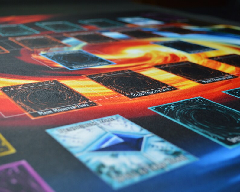 2Player YuGiOh Playmat with Custom Master Duel Field Card Etsy