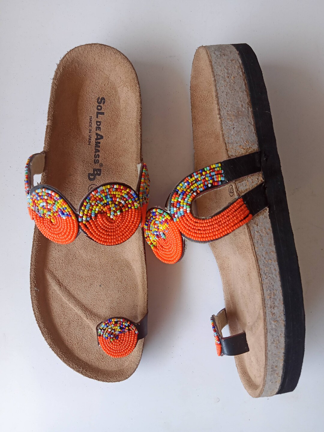Cork Sole Sandals Maasai Sandals Women Sandals for Her Etsy