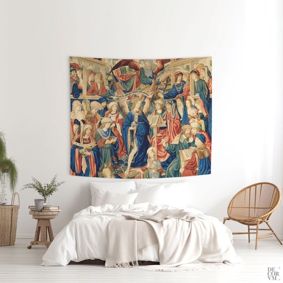 Vintage Tapestries Religious Tapestry Flemish Art Tapestry 15th Century Art Wall Decoration Vintage Wall Art. REL001 Etsy