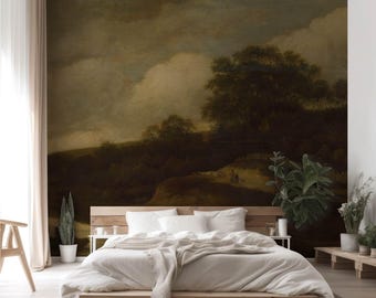 Moody Pastoral Wallpaper Mural Study Old Master Dutch Landscape. LAN121