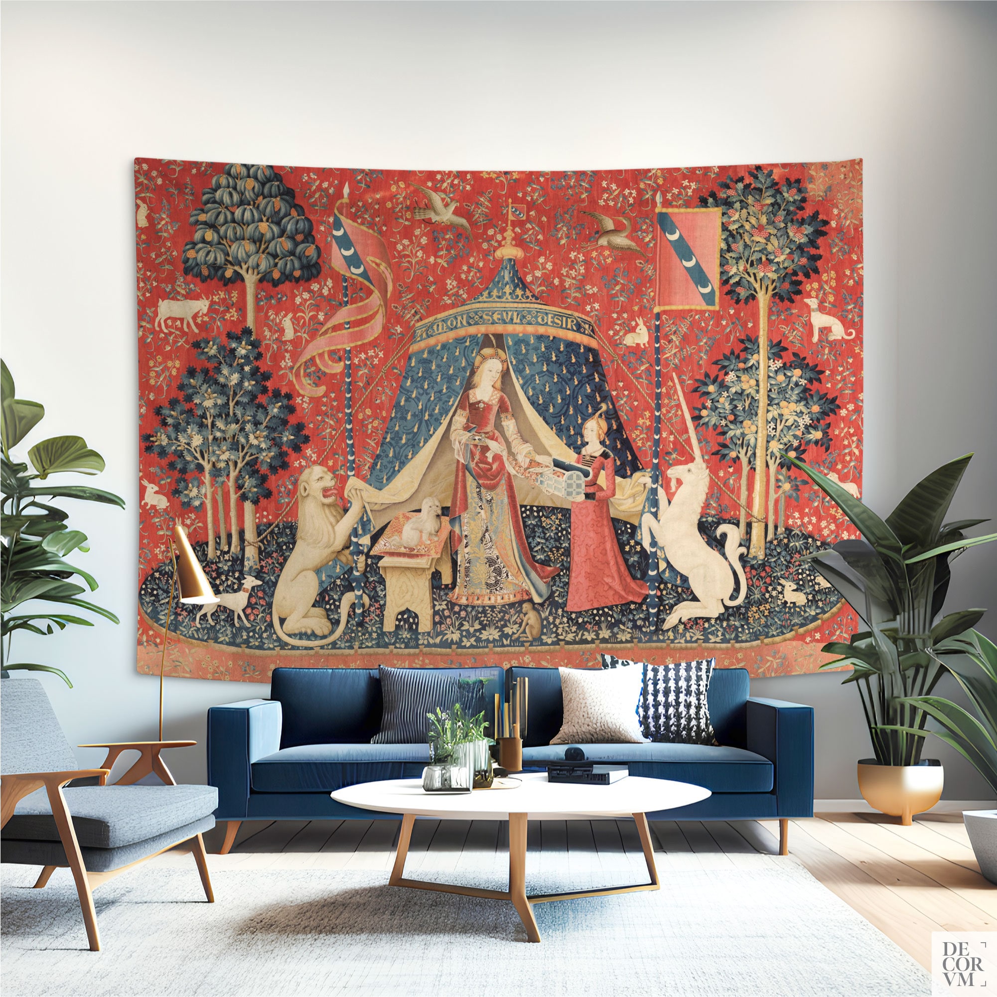 Unicorn Tapestry - Modern Cross Stitch Pattern by Tiny Modernist