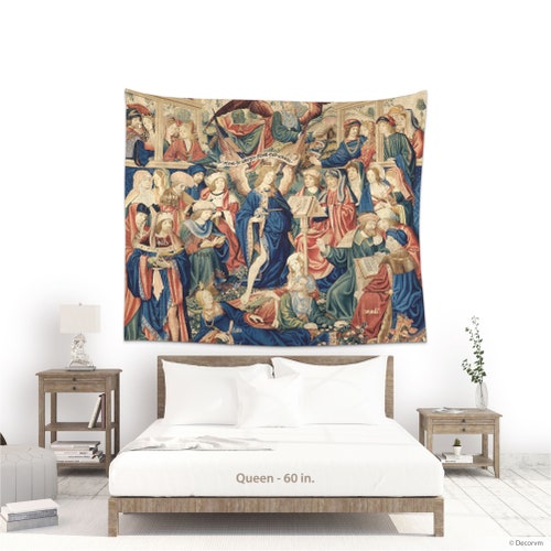 Vintage Tapestries Religious Tapestry Flemish Art Tapestry Etsy
