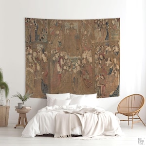 Religious tapestry of The Triumph of Christ, Religious Netherlandish art, The Mazarin Tapestry .NED002