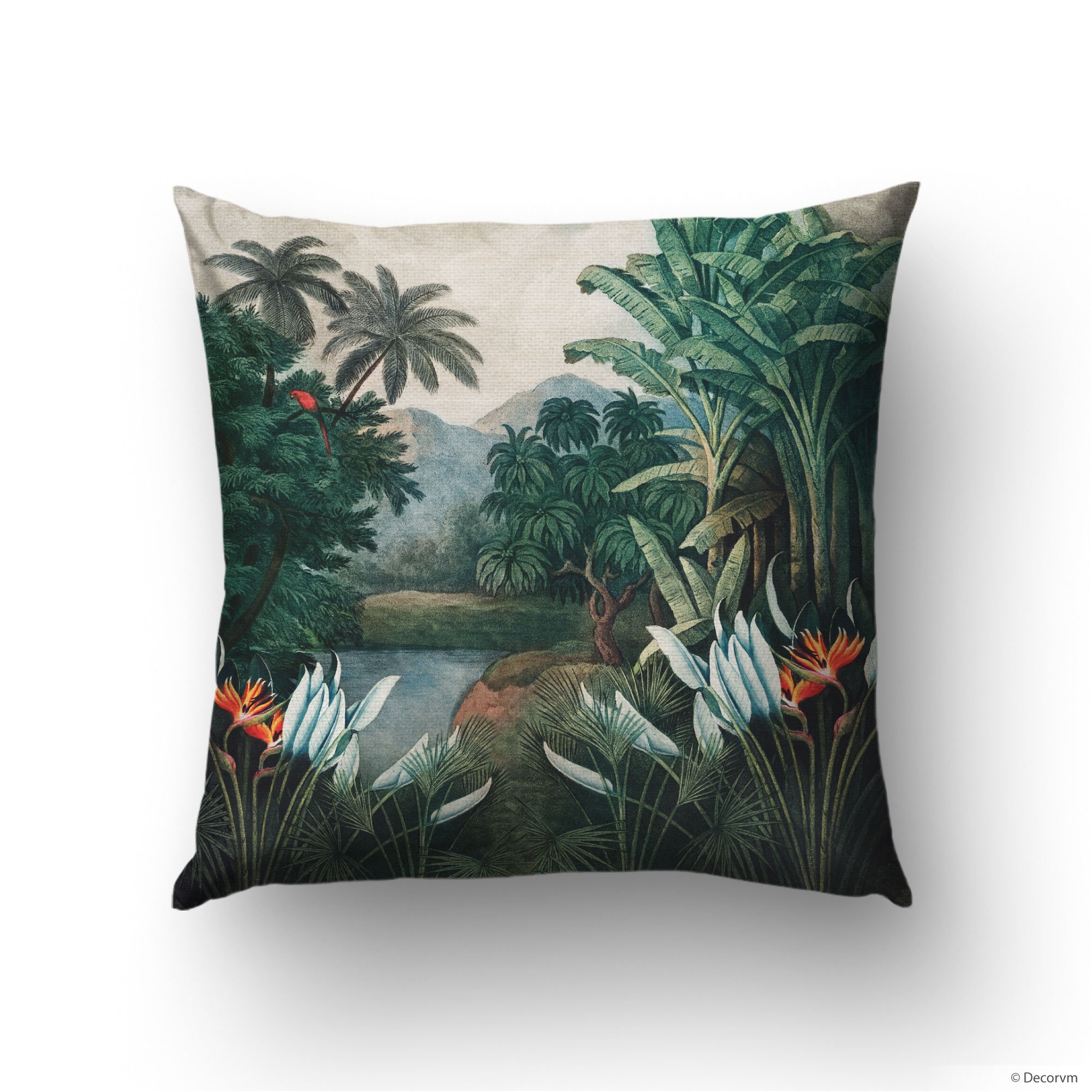 Wholesale Cushion Covers With Vintage Tropical Decor Cotton Etsy
