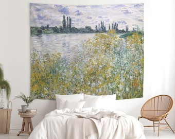 Tapeçaria de Monet, Arte Paisagística Impressionista, Decoração de Parede Francesa