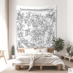 Celestial Zodiac Tapestry – Dürer Star Map, Boho Astrology Decor image 5