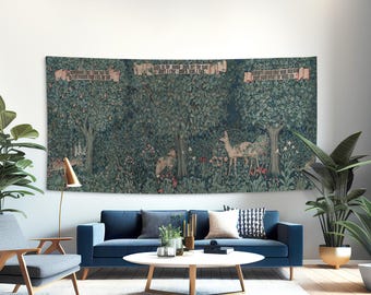 Greenery Tapestry by John Henry Dearle – 19th Century English Printed Textile Art Reproduction. JHD001EU